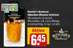 REWE Butcher's Barbecue Hähnchen-Minuten-Schnitzel Angebot