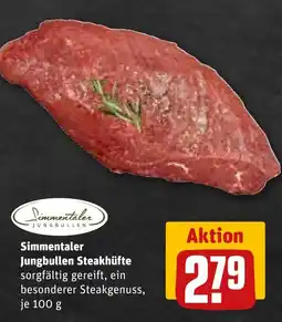 REWE Simmentaler Jungbullen Steakhüfte Angebot