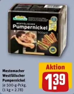 REWE Mestemacher Westfälischer Pumpernickel Angebot