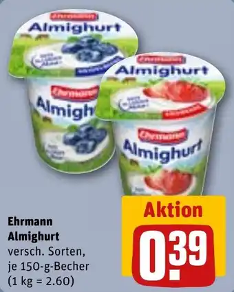 REWE Ehrmann Almighurt Angebot