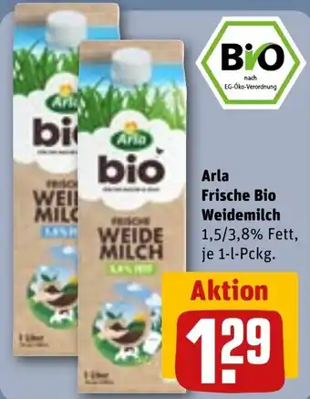 REWE Arla Frische Bio Weidemilch Angebot