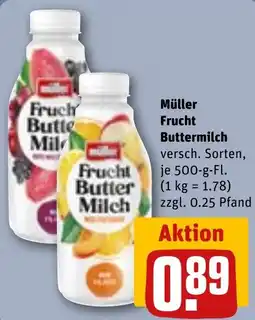 REWE Müller Frucht Buttermilch Angebot