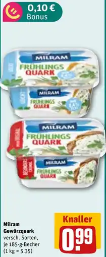 REWE Milram Gewürzquark Angebot