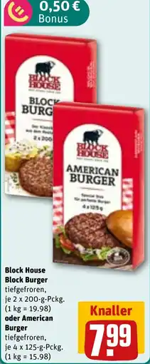 REWE Block House lock Burger oder American Burger Angebot