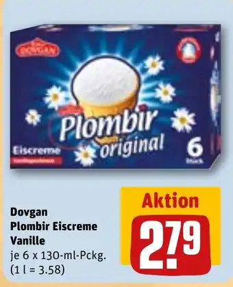 REWE Dovgan Plombir Eiscreme Vanille Angebot
