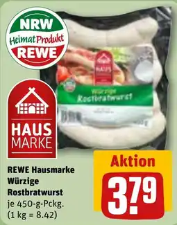 REWE REWE Hausmarke Würzige Rostbratwurst Angebot