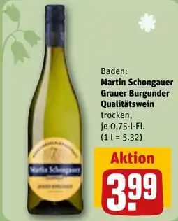 REWE Martin Schongauer Grauer Burgunder Qualitätswein Angebot