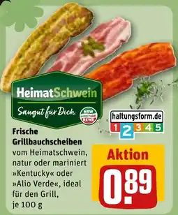 REWE Frische Grillbauchscheiben Angebot