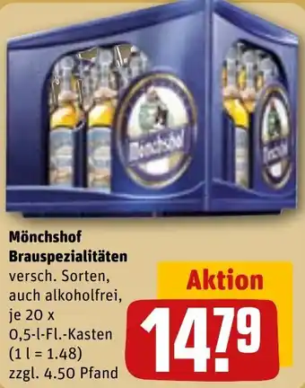 REWE Mönchshof Brauspezialitäten Angebot