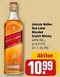 REWE Johnnie Walker Red Label Blended Scotch Whisky Angebot