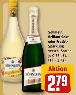 REWE Söhnlein Brillant Sekt oder Frucht- Sparkling Angebot