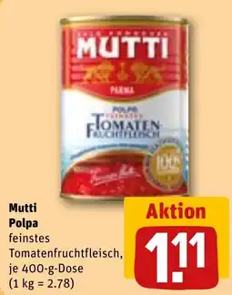 REWE Mutti Polpa Angebot