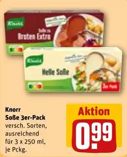REWE Knorr Soße 3er-Pack Angebot