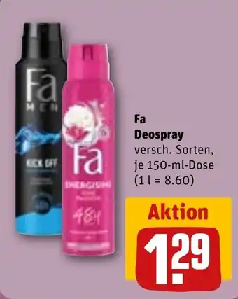 REWE Fa Deospray Angebot