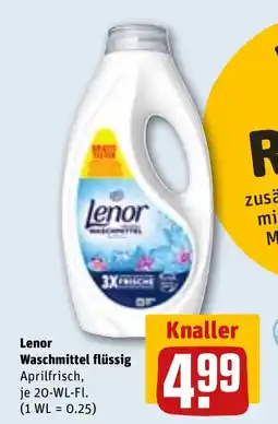 REWE Lenor Waschmittel flüssig Angebot