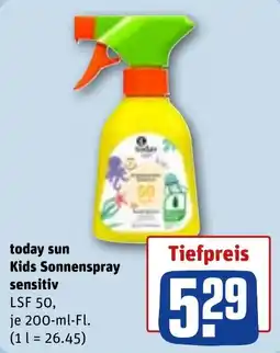 REWE today sun Kids Sonnenspray sensitiv Angebot