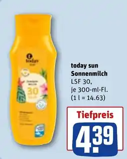 REWE today sun Sonnenmilch Angebot