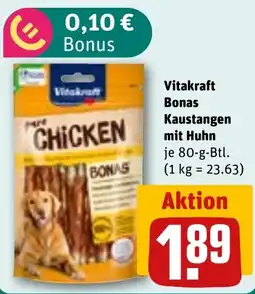 REWE Vitakraft Bonas Kaustangen mit Huhn Angebot
