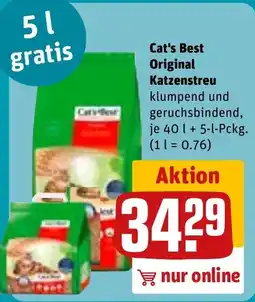 REWE Cat's Best Original Katzenstreu Angebot