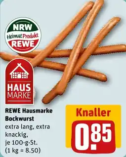 REWE REWE Hausmarke Bockwurst Angebot