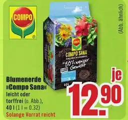 B1 Discount Baumarkt COMPO Blumenerde >>Compo Sana« Angebot