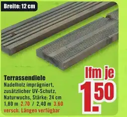 B1 Discount Baumarkt Terrassendiele Angebot