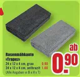 B1 Discount Baumarkt Rasenmähkante >>Trapez<< Angebot