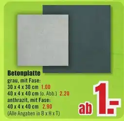 B1 Discount Baumarkt Betonplatte Angebot