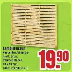 B1 Discount Baumarkt Lamellenzaun Angebot