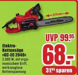 B1 Discount Baumarkt Einhell Elektro- Kettensäge >>GC-EC 2040<< Angebot
