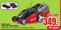 B1 Discount Baumarkt Einhell Akku-Rasenmäher »GE-CM 43 Li M Kit<< Angebot