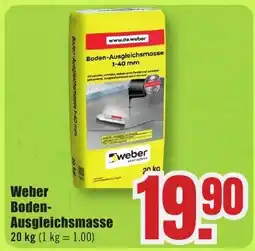 B1 Discount Baumarkt Weber Boden- Ausgleichsmasse Angebot