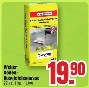 B1 Discount Baumarkt Weber Boden- Ausgleichsmasse Angebot