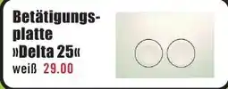 B1 Discount Baumarkt Betätigungsplatte >>Delta 25<< weiß Angebot