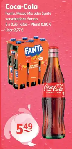 Getränke Hoffmann Coca-Cola, Fanta, Mezzo Mix oder Sprite Angebot