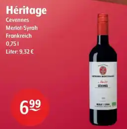 Getränke Hoffmann Héritage Cevennes Merlot/Syrah Angebot