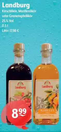 Getränke Hoffmann Landburg Kirschlikör, Marillenlikör oder Granatapfellikör Angebot