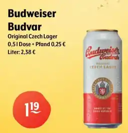 Getränke Hoffmann Budweiser Budvar Original Czech Lager Angebot