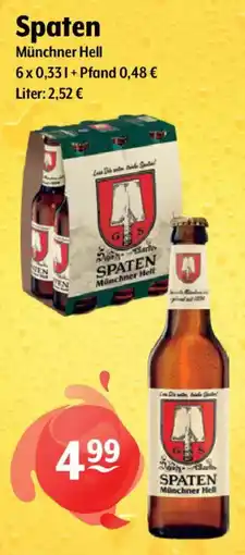 Getränke Hoffmann Spaten Münchner Hell Angebot