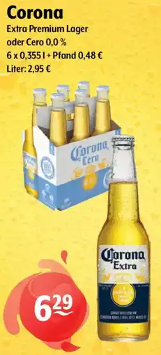 Getränke Hoffmann Corona Extra Premium Lager oder Cero 0,0% Angebot