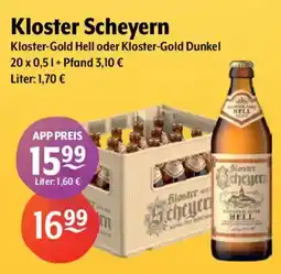 Getränke Hoffmann Kloster Scheyern Kloster-Gold Hell oder Kloster-Gold Dunkel Angebot