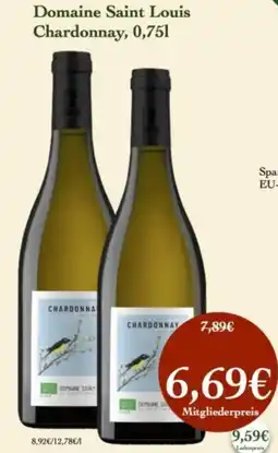 LPG Biomarkt Domaine Saint Louis Chardonnay Angebot