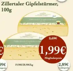 LPG Biomarkt Zillertaler Gipfelstürmer, Angebot