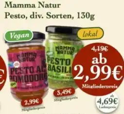 LPG Biomarkt Mamma Natur Pesto Angebot