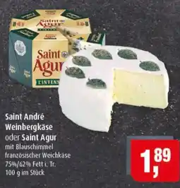 Markant Saint André Weinbergkäse oder Saint Agur Angebot