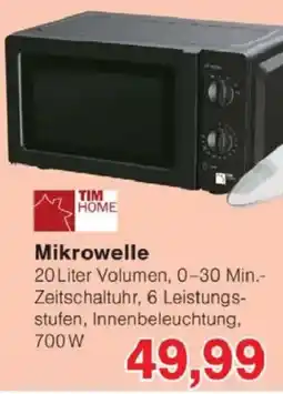 Jawoll TIM HOME Mikrowelle Angebot