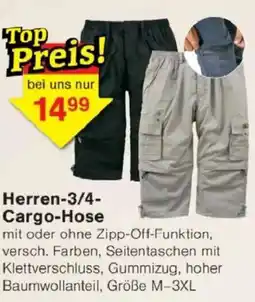 Jawoll Herren-3/4- Cargo-Hose Angebot