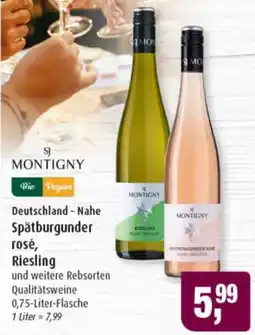 Markant SJ MONTIGNY Deutschland - Nahe Spätburgunder rosé, Riesling Angebot