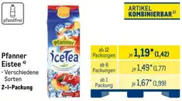 METRO Pfanner Eistee Angebot