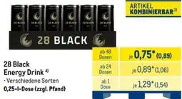 METRO 28 Black Energy Drink Angebot